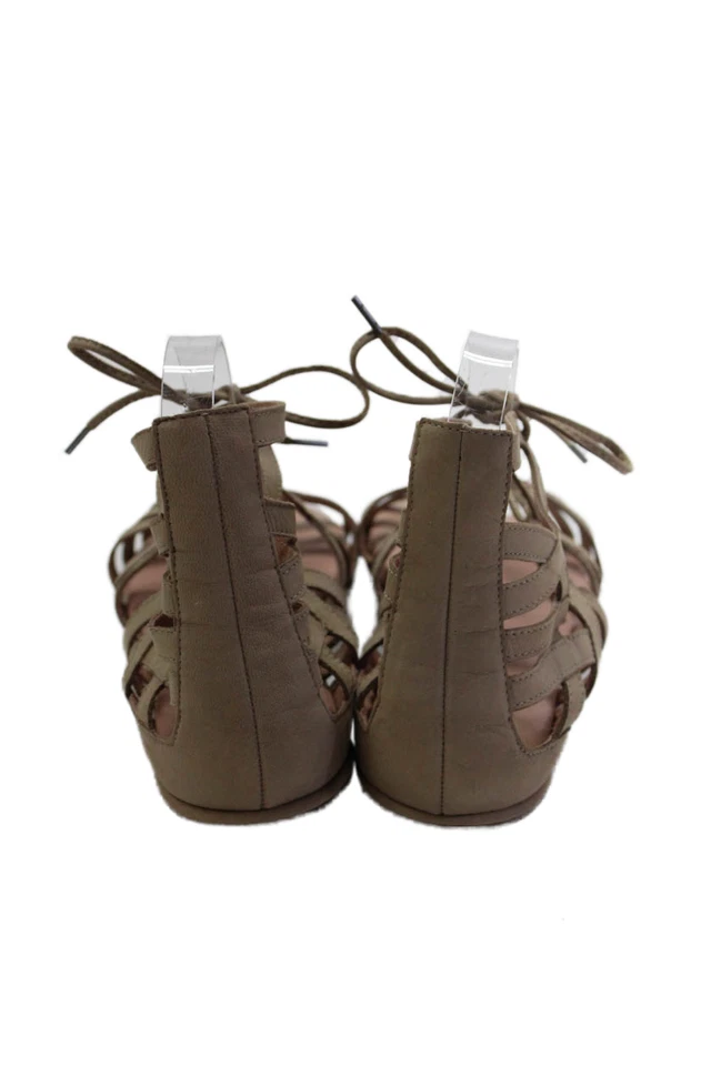 Sandalias de gladiador Gentle Souls para mujer con cordones y tiras de gamuza marrón talla 10 Foto 3 de 4