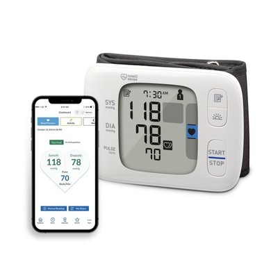 OMRON Gold Wireless Wrist Blood Pressure Monitor Bluetooth Smart Monitor NEW