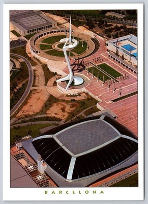 Postcard Barcelona Palau Sant Jordi Calatrava Architecture Spain Unposted
