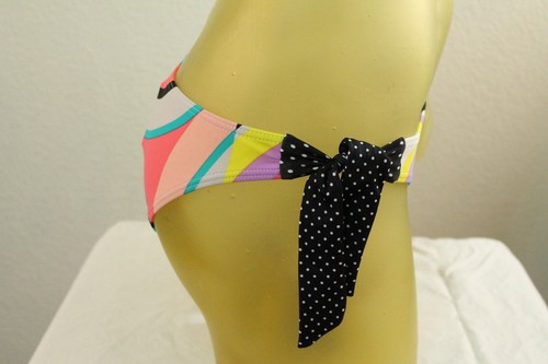 ROXY WOMEN'S MULTI-COLOR GRAPHIC SUPER CUTE BIKINI BOTTOM SEPARATE size Small - Picture 3 of 5