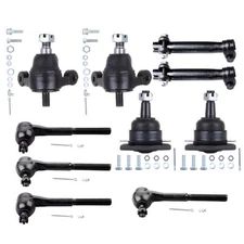 10x For 1965-1968 Chevrolet Impala Front Lower Upper Ball joint Tie Rod End Kit