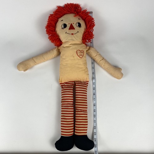 Vintage Classic Raggedy Ann Doll 26 Inch With Knickerbocker Dress - Picture 16 of 24
