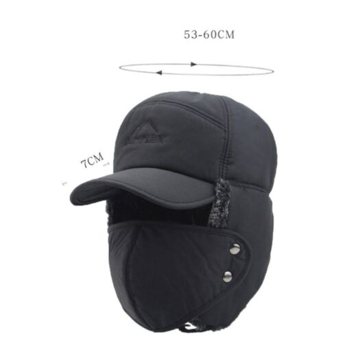 Men Women Winter Warm Knitted Hat Outdoor Snow Ski Ear Flap Mask Waterproof Cap - Picture 2 of 14