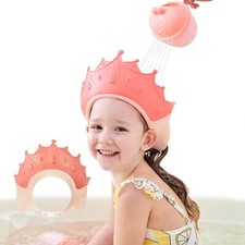 Shower Cap Shield for Kids, Visor Hat for Eye and Ear Protection