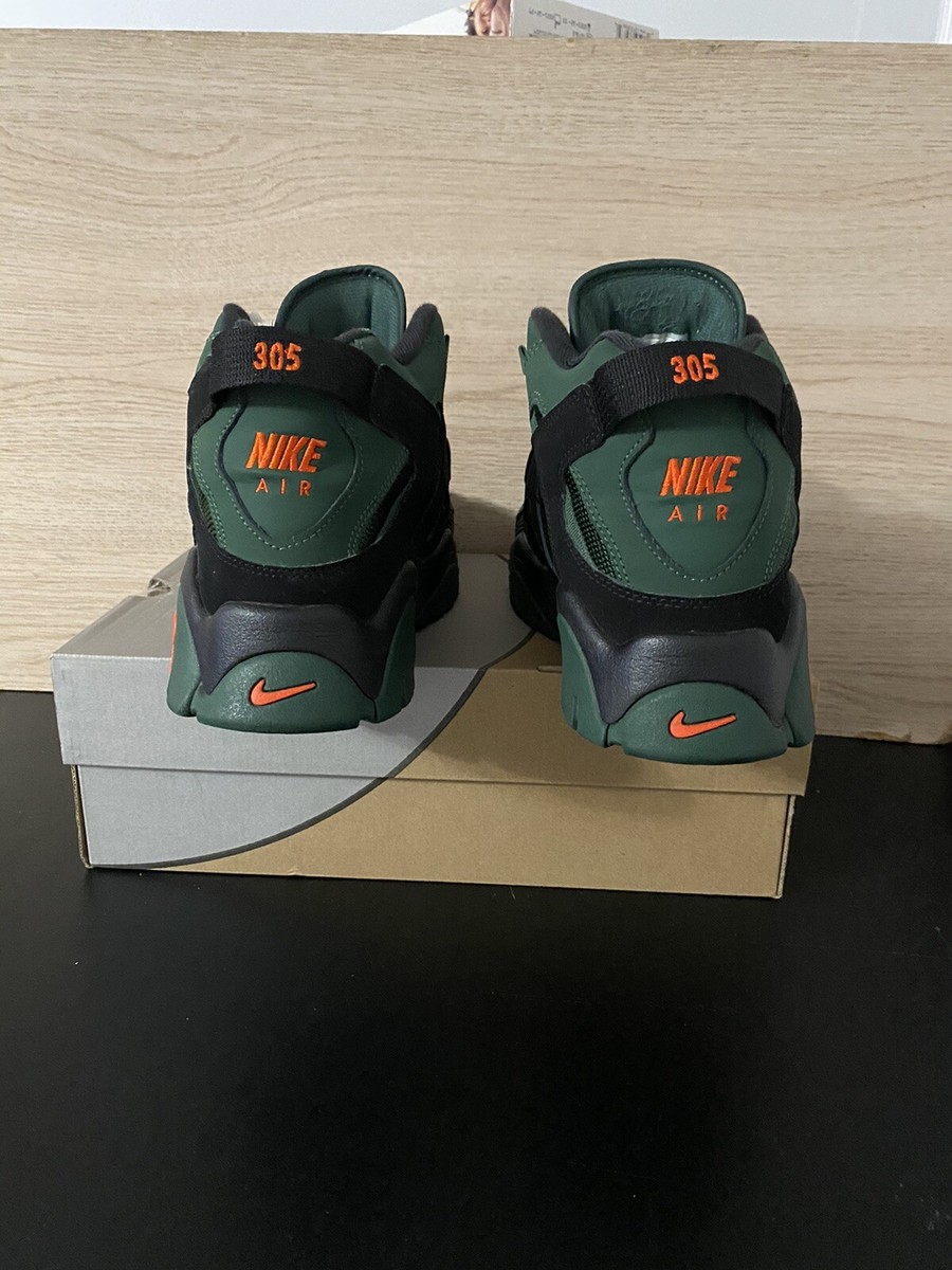 nike air barrage mid green orange