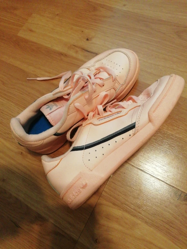 Womens Adidas Originals Continental 80 Trainers UK Size 1 EU 33 VGC - Image 2 of 4