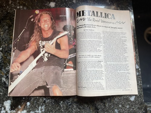 Hit Parader September 1987 Ozzy Centerfold, Hagar, Hetfield and More! COMPLETE!! - Picture 5 of 6