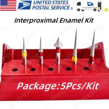 2Kit Dental Burs Interproximal Enamel Reduction IPR Diamond Grind Polishing Kit