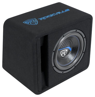 Rockville VS10K54 10'' K5 1200w Car Subwoofer in Vented Sub Enclosure Box - 4 Ohm