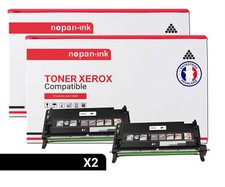 Toners XEROX 106R01395 106R1395 Noir   Compatible x2 NOPAN-INK
