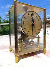 Kundo Kieninger Obergfell Mantel Clcok Glass case - Wind up - Spares Or Repair