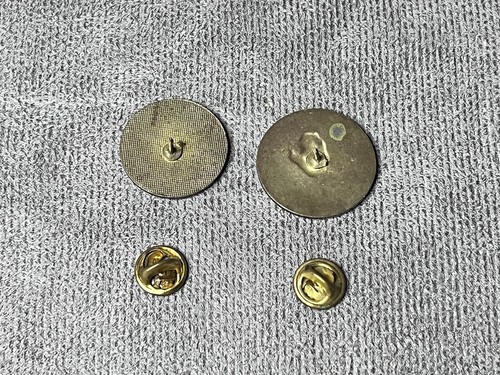 Michael Jackson Emaille Anstecknadel Hut Pin Lot Konvolut 1" schwarz rot 80er Vintage - Bild 4 von 5