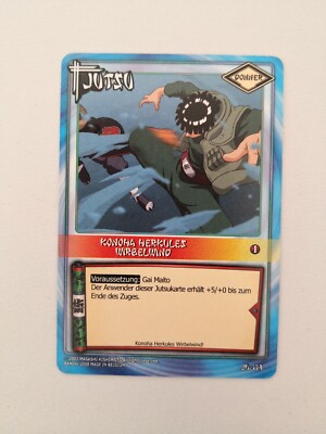 Naruto TCG Karte KONOHA HERKULES WIRBELWIND JU-173 GAI MAITO