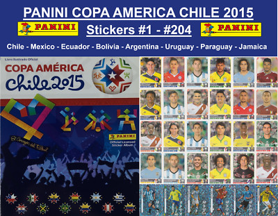 Panini Copa América Chile 2015 - Stickers #1 - #204
