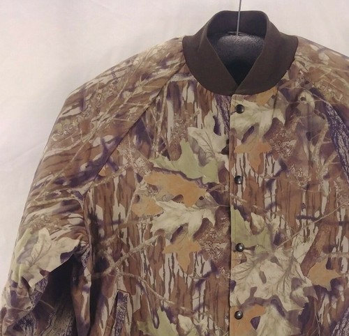 Unbranded Hunting Camo Jacket M Snap Front Embroidered Sportsman Club Minnesota - Picture 2 of 8