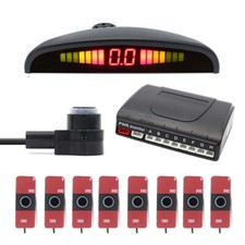 8 Parking Sensors LED Car Auto Backup Reverse Rear Radar System Alert Alarm Kit