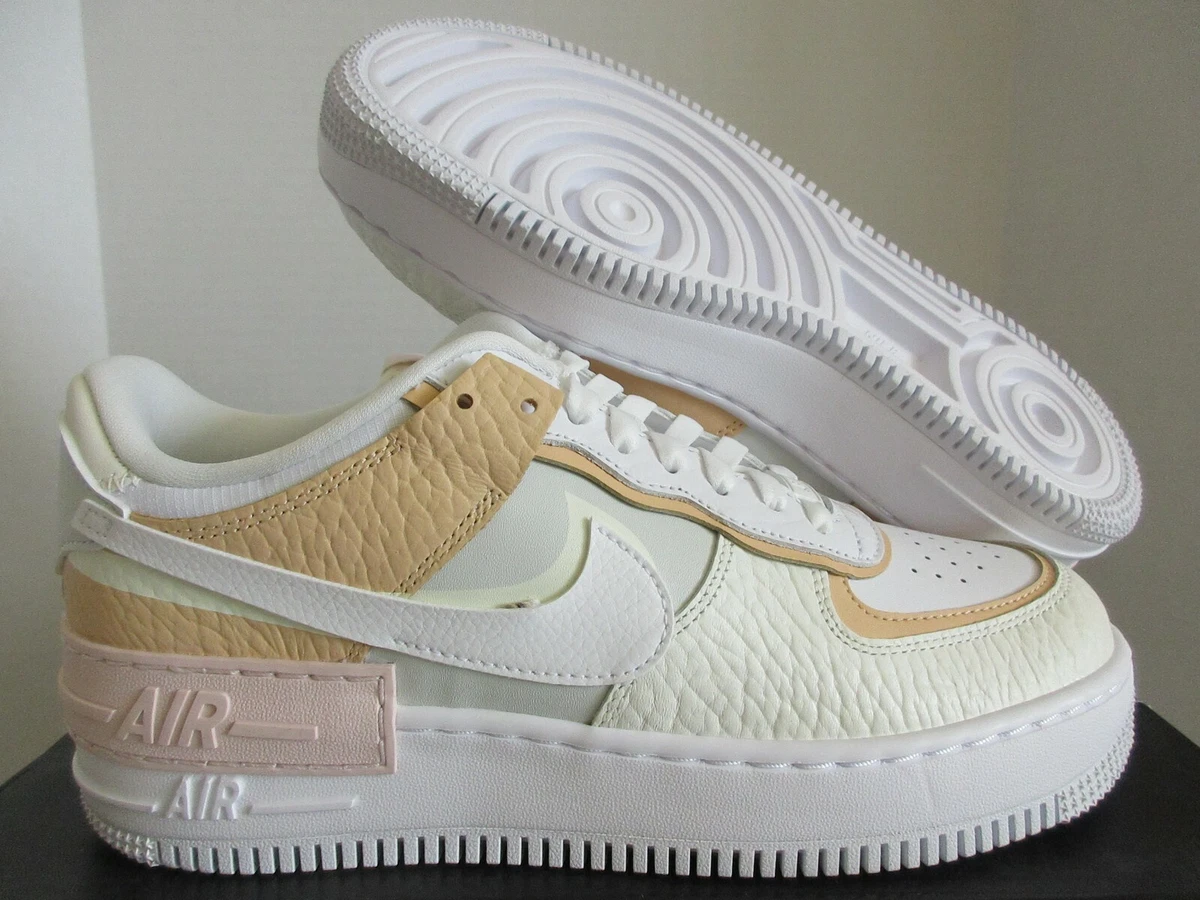 WMNS NIKE AIR FORCE 1 AF1 SHADOW SE SPRUCE AURA WHITE SAIL SZ 9.5