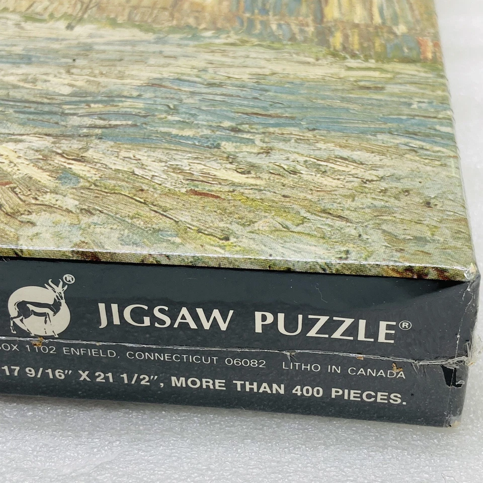 SEALED‼ VTG 1970 Springbok Trees in Blossom Van Gogh 400+ Pc Jigsaw Puzzle •NEW‼ - Image 2 of 4