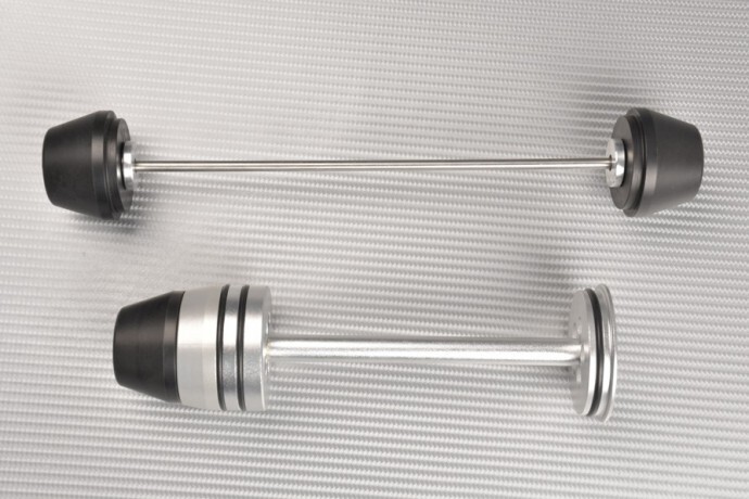 Fourche avec pare-oscillation en aluminium brossé pour BMW R Nine T