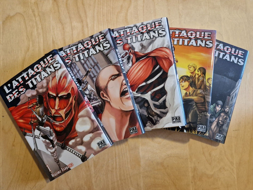 Lot Manga L'attaque des titans tome 1 à 5 | eBay