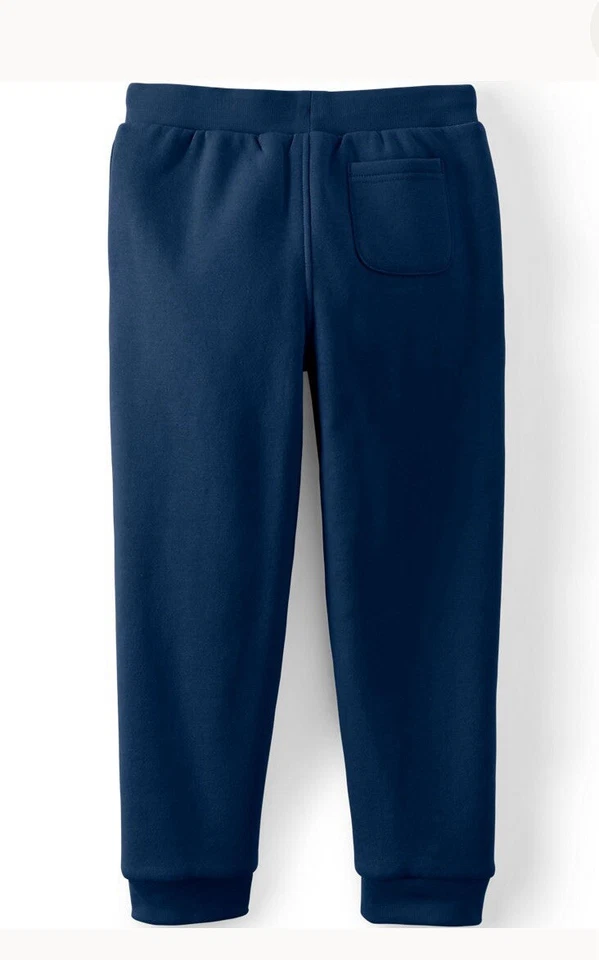 Lands End Kids Sherpa Lined Joggers/Sweatpants, Size Large Husky (10H-12H), Navy - Image 2 of 4