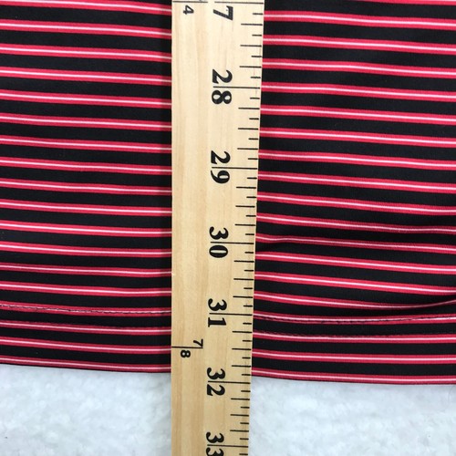 Camisa polo Peter Millar Summer Comfort para hombre extra grande roja negra a rayas golf - Imagen 4 de 7