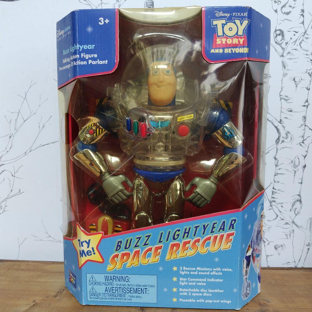 BUZZ LIGHTYEAR TOYSTORY スケルトン バズ Buzz Lightyear Skeleton Clear Toy Story Talking Space Rescue