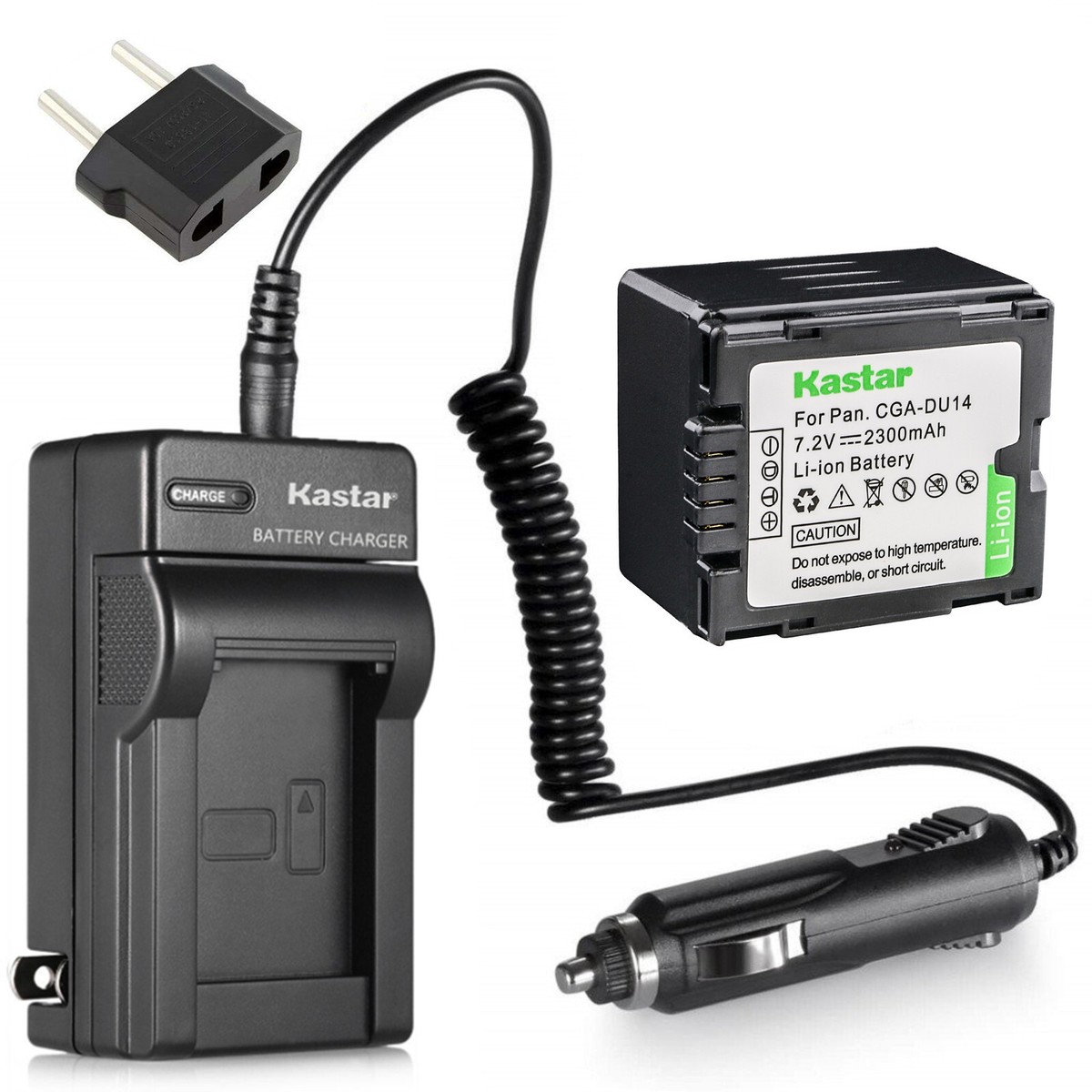 Kastar Battery AC Travel Charger for HITACHI DZ-BP14S DZ-HS303E DZ Kastar Battery AC Travel Charger for HITACHI DZ-BP14S DZ-HS303E DZ