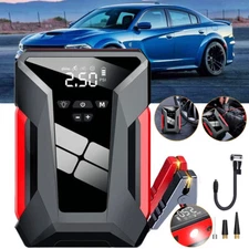 Car Jump Starter with Air Compressor Battery Pack Charger Tire Inflator 1600Amp
