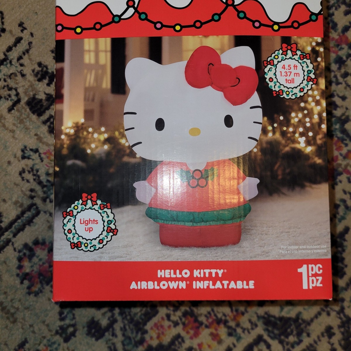Airblown Inflatables Christmas Hello Kitty with Red Dress Sanrio 191245818175| eBay