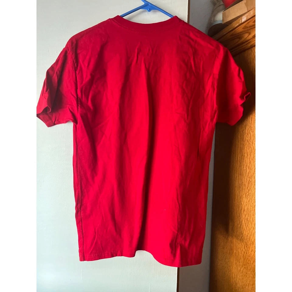 Camiseta roja de Minnie Mouse 100 % algodón marca Disney Hanes talla YXL Foto 4 de 4