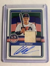 2023 Panini USA Stars & Stripes Andrew Costello #15U-AC USA Patch Auto