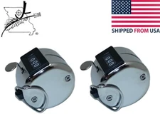 2 Manual Mechanical Counter Thumb Hand Finger Tally, Metal Clicker Lap Quantity