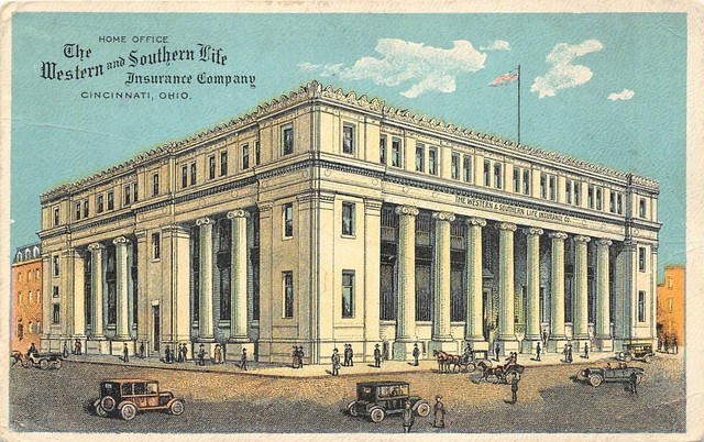Cincinnati Ohio 1920s Postcard Western &amp; Southern Life