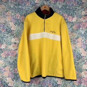 tommy hilfiger yellow pullover jacket