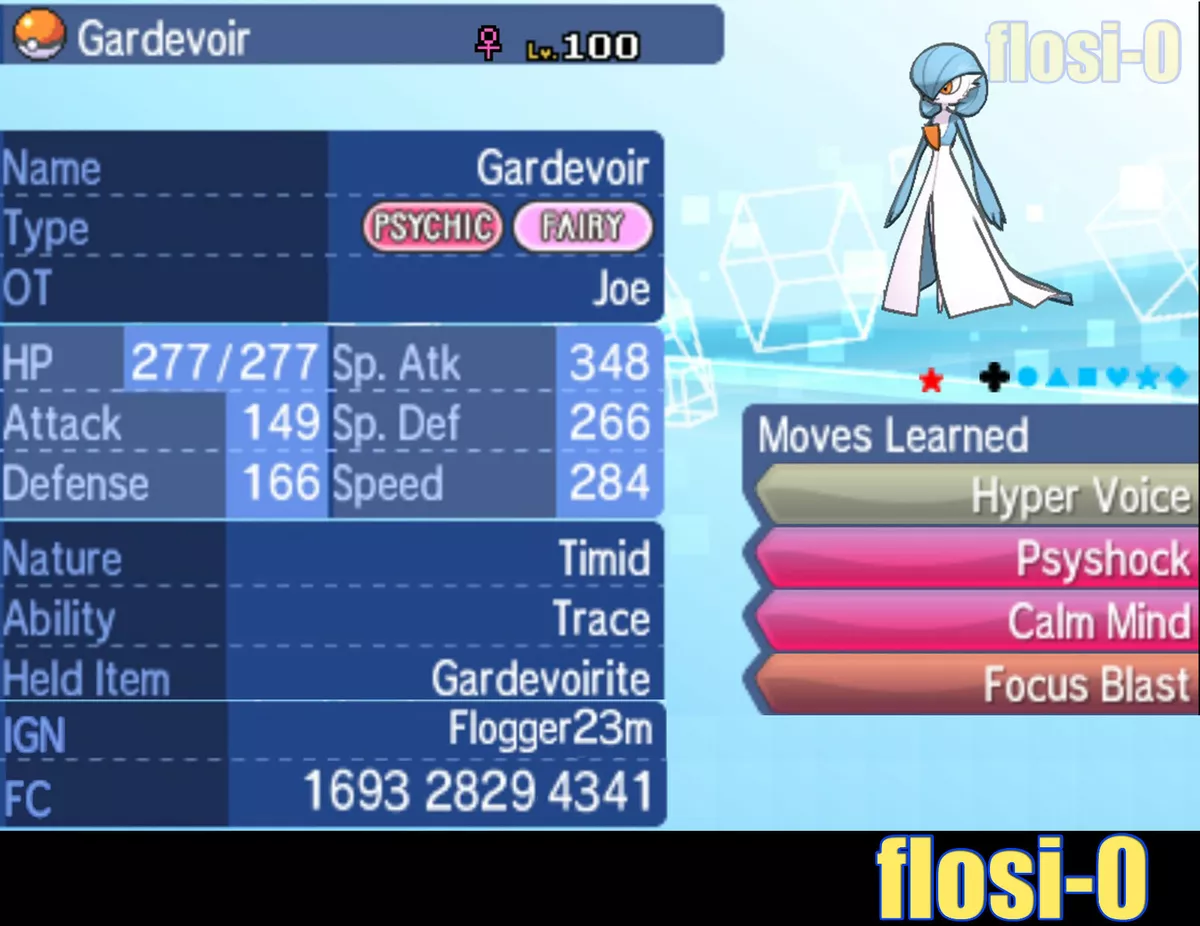 6IV Shiny Mega Gardevoir with Mega Stone Pokemon Guide [Sun/Moon/Ultra SM]