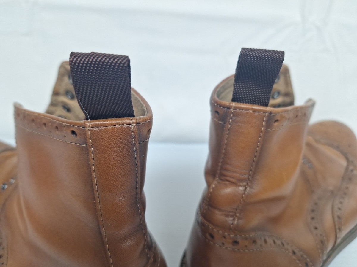 Size 12 Aston Grey Wingtip Boots Erane Brown Leather Luxury Ankle Lace-Up ds Aston Grey Mens Boots | eBay main image 2