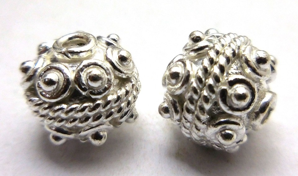 WANM Distanziatori Perline Perle Oro Placcato Colore Rotondo