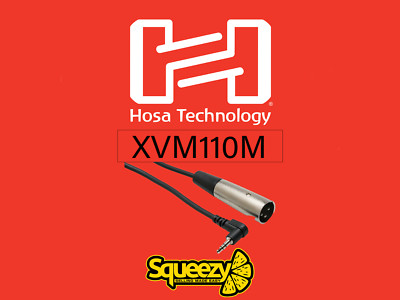 Hosa Technology XVM110M - 10 Fuß XLR3M auf rechtwinkliges 3,5 mm TRS Mikrofonkabel