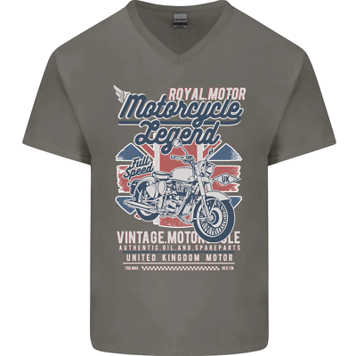 T-shirt BSA Union Jack - Moto Britanniche, Biker, Cafe Racer, Cotone, Uomo