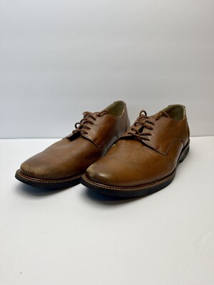 Belvedere Brown Leather Dress Shoes Size 10 M Belvedere Studio Mens 10 M Dress Shoes Derby Leather Brown  main image 3