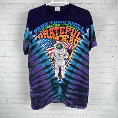 Fare Thee Well 50th Anniversary GRATEFUL DEAD Tie Dye Double Sided