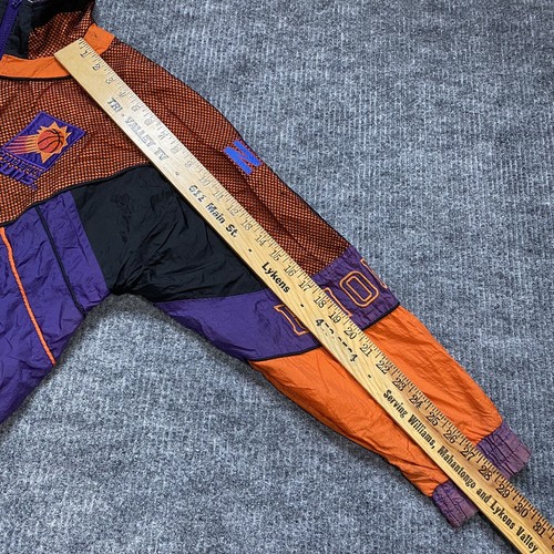 Vintage 90s Phoenix Suns Pro Player Mesh Jacket RARE Distress Youth XL Mens XS/S - Picture 12 of 22