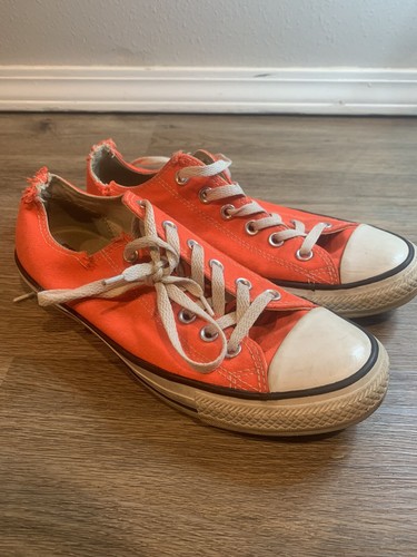 neon red converse