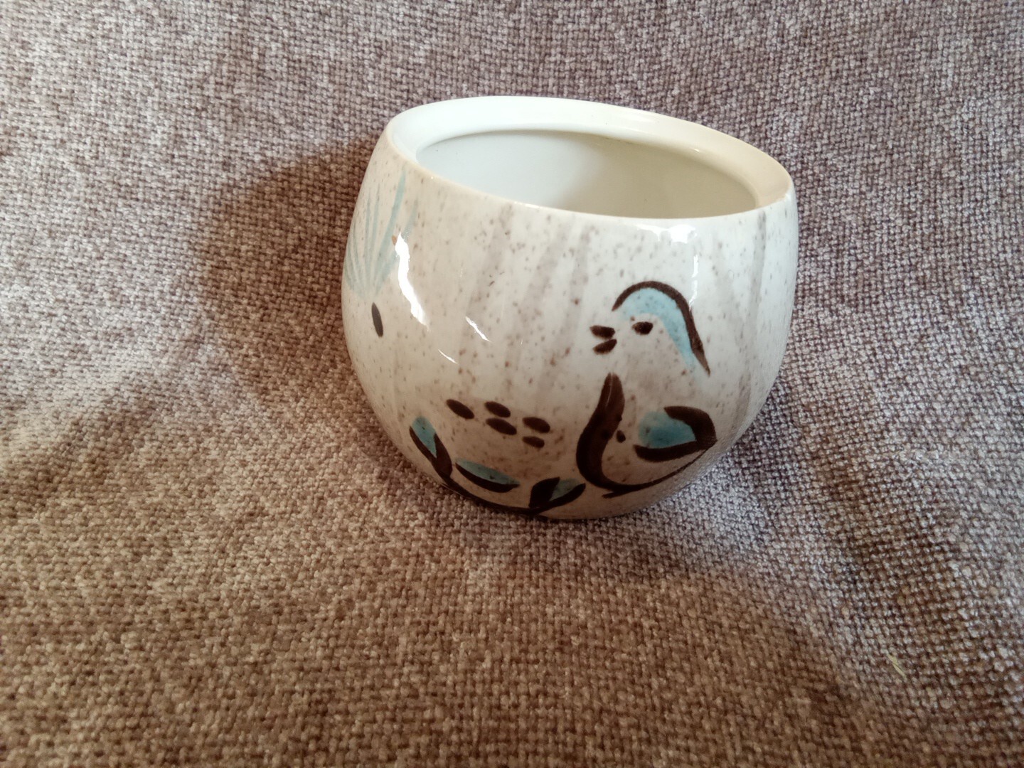 vintage-red-wing-pottery-quail-bob-white-sugar-bowl-no-lid-ebay