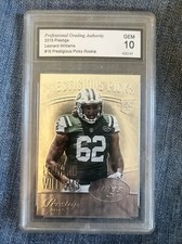 2015 Prestige Leonard Williams #16 Prestigious Picks RC  PGA GEM 10