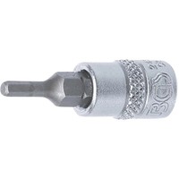 "Bgs - Bit-Einsatz | Antrieb Innenvierkant 6,3 Mm (1/4\") | Innensechskant 3 Mm - "