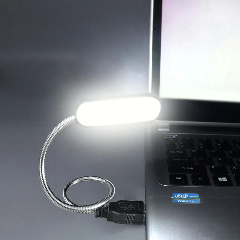 Usb LED Night Light Portable Flexible Reading Lamp Pc Notebook Laptop Computer - Image 4 of 4