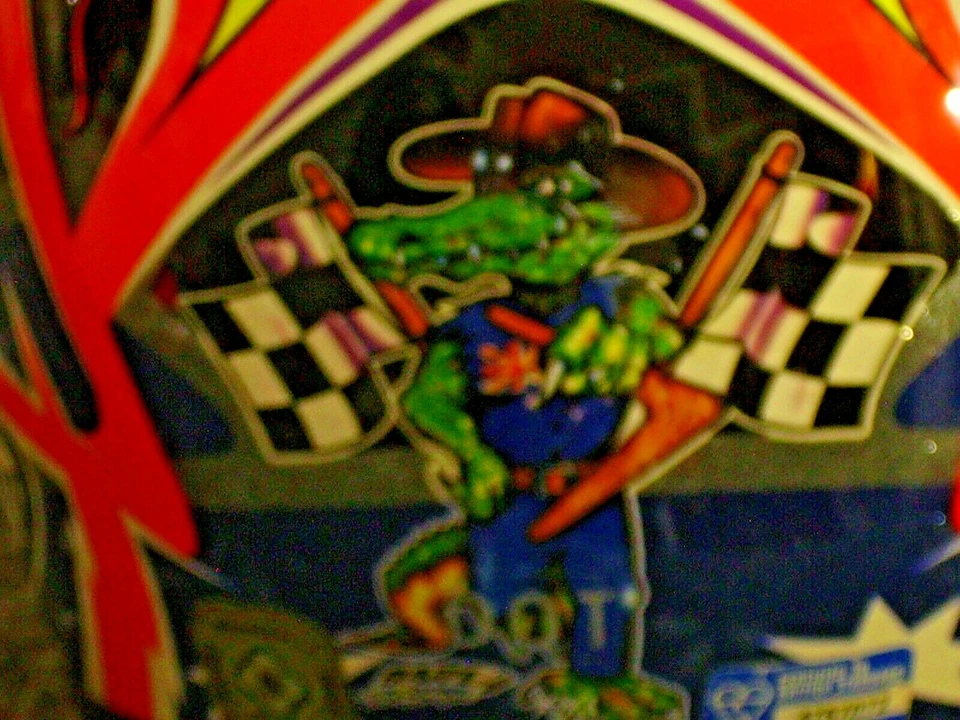 Réplica Troy Corser, 2 veces campeón del mundo. ¡CASCO RARO!! ¡REGALO GRATIS incluido! Foto 2 de 4