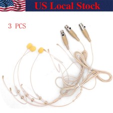 3 pcs Condenser Headset Microphone 3 Pin XLR microphone for samson AKG wireless